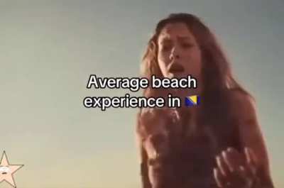Average beach experience in Bosnia