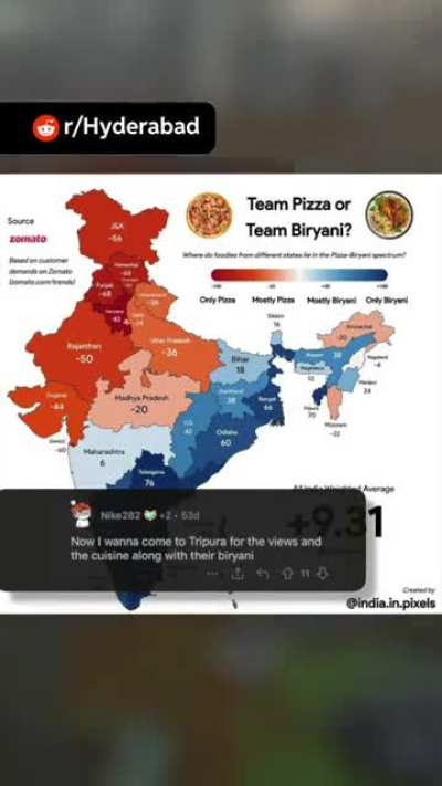 Pizza vs biryani