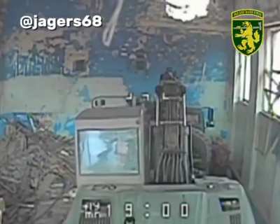 Ukrainian fiber optic drone of the 68th Jaeger Brigade destroyed Russian military equipment hidden in a building. Pokrovsk direction. 09.06.2025