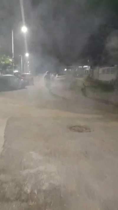 At least they were smart about the motorcycle helmet