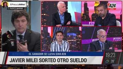 Nuevo ganador del sorteo de la dieta de Javier Milei