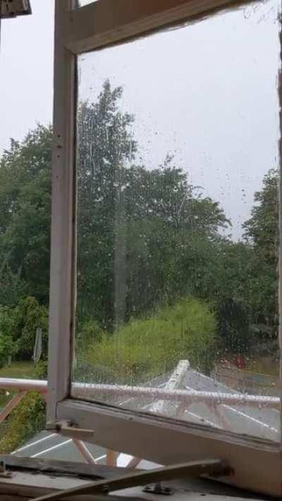 raining in england after a heatwave :)