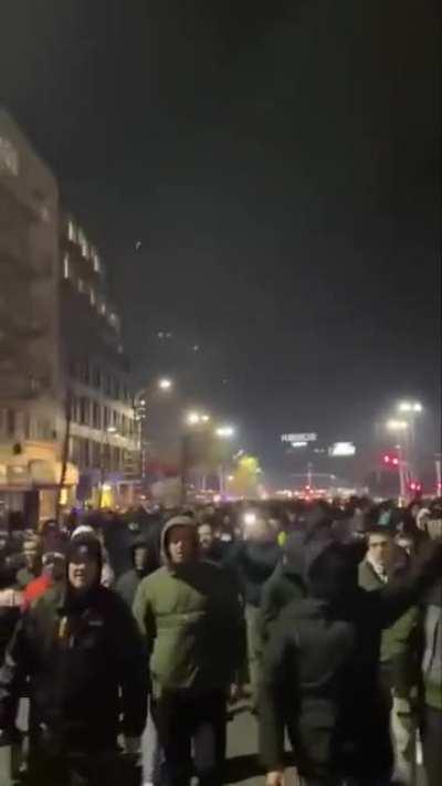 Protest in Serbia rallying in support for Serbs in Kosovo