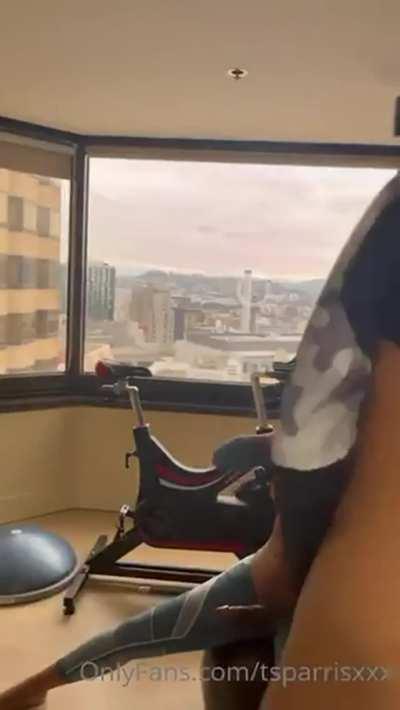 Ts parris been wanting to fuck her personal trainer, the feeling was mutual