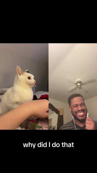 He had a realization 