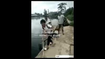 They always drag you into it but it's all good