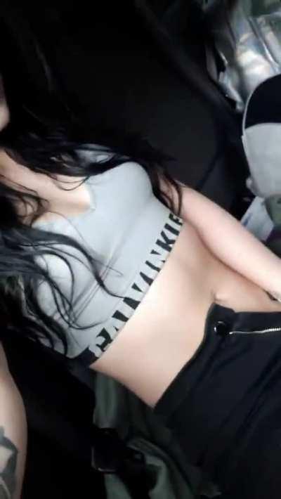 Shh.. She's in an Uber