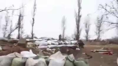 Russian BMP gets hit and explodes in combat, 2015