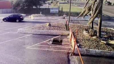 Driver claimed he “didn’t see” our bright red bar and that he “didn’t have time to slow down”