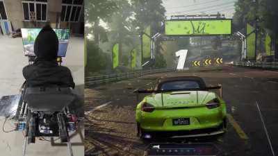 This racing wheel & setup 