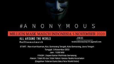 Video aksi tolak 5G dan vaksin di Semarang Indonesia
