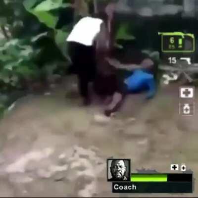 Coach actually got smashed