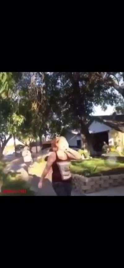 Another racist gets what she deserves.