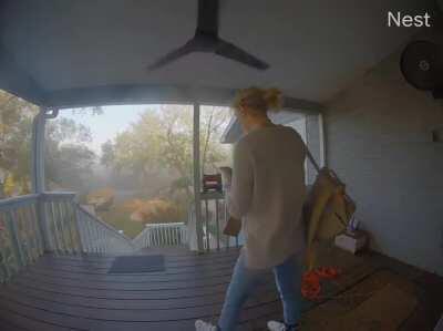 Me falling on the way to school