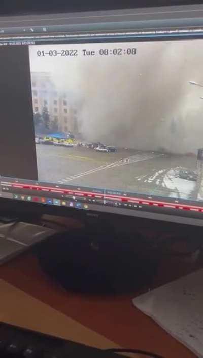 Russia bombing city center in Kharkiv.
