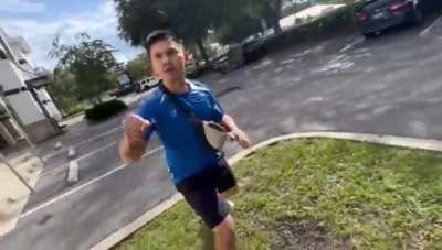 Vigilante goes after fleeing pedophile who wanted to get topped by a 13 year old boy