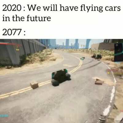 The opposite of flying