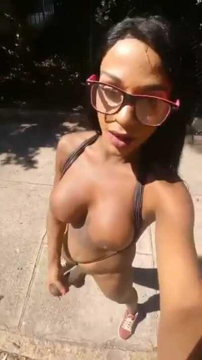 A beautiful day to stroke in the sun