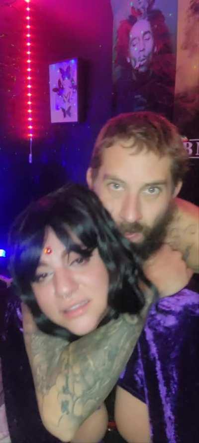 raven needed to be choked while cumming all over my cock [OC]