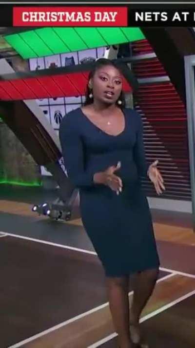 Chiney Breaking Down the Game in Black Dress