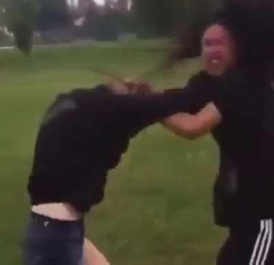 She was talking too much 