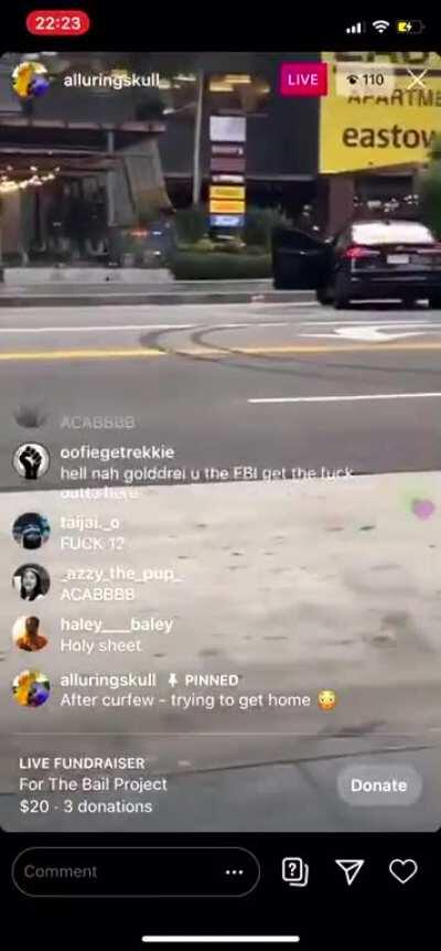 [LA]: Police heard on radio saying, “You should not be driving past anybody. Stop and take somebody into custody”