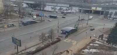 In Moscow, a police van carrying detainees at anti-war rallies got into an accident