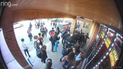 All-out after school brawl in Detroit 2 days ago.