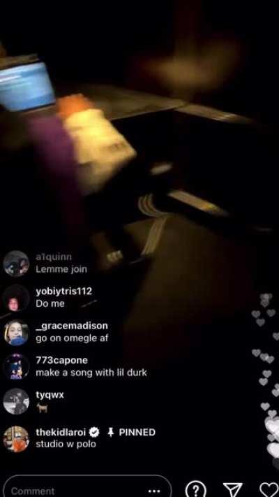 Polo and The Kid Laroi are in the studio tonight 👀