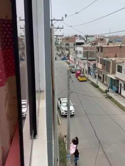 Rescuing a pigeon with a drone and a box cutter