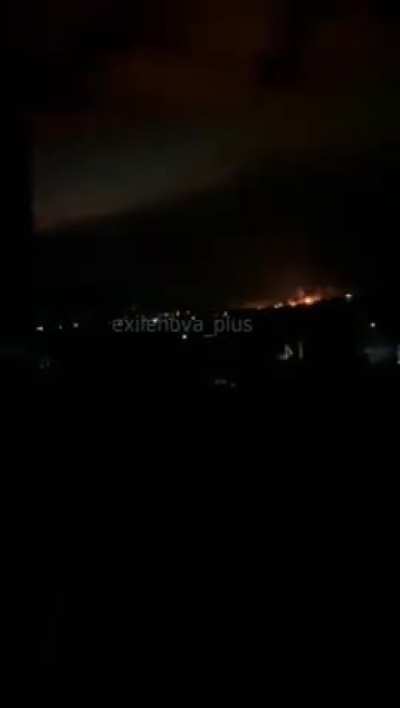 In the Ulyanovsk region, the city of Novospasskoye, Ukrainian long-range drones hit an oil depot. 770 kilometers from the border with Ukraine. 53.1541455674, 47.7340103430