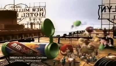 [M&M’s commercial]