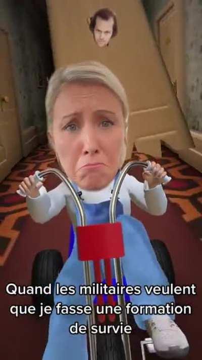 Belgian Minister of Defense, Ludivine Dedonder (PS), posting on her TikTok.