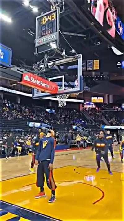 Stephen Curry demonstrating his accuracy and range