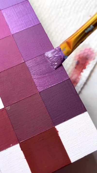 Painting a color palette art
