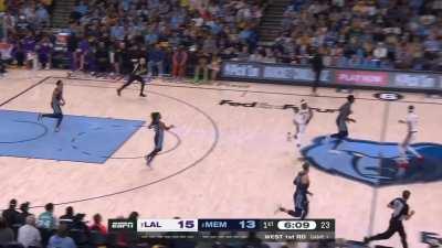 [Highlight] LeBron James gets the steal and detonates in transition for the dunk