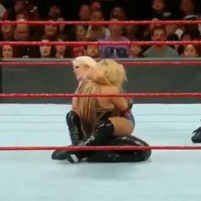 Natalya having Alexa in a position we all want to have her