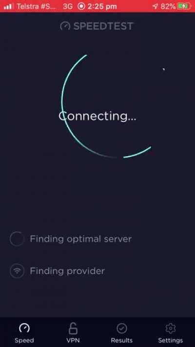 My Speedtest forgot how loading works