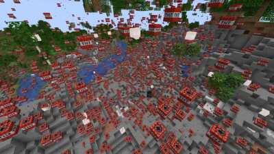 Exponential growth visualized using tnt