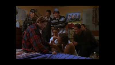 The Schwab family’s tattoo artist paints another bu bu bu beast of a tattoo on slojo 👨🏽‍🎨