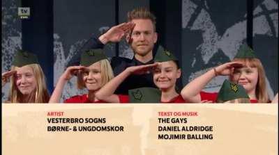 Oops, the other salute