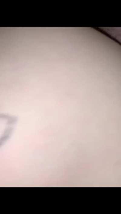 She was leaking knowing she was about to get spit roasted