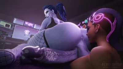 sombra sucking futa widowmaker asshole video