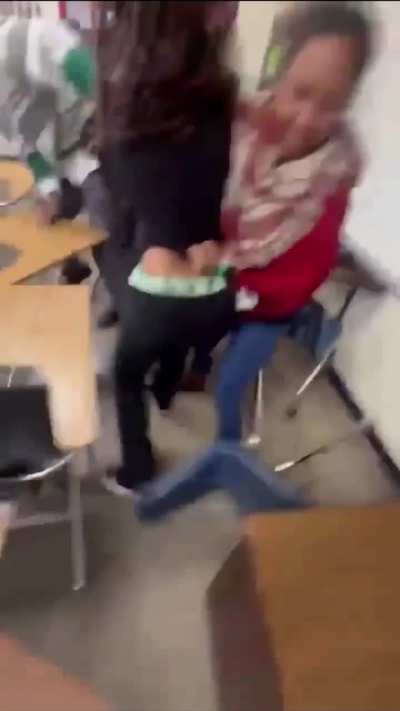 Girls Fight - Teachers Injured From Trying To Separate Them