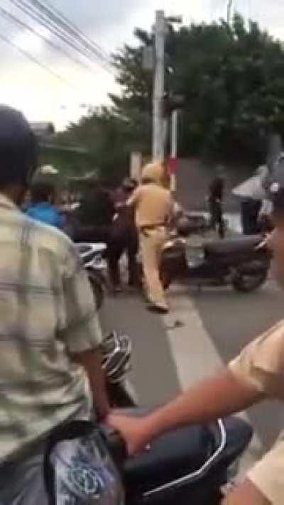 WCGW physically harassing a police officer