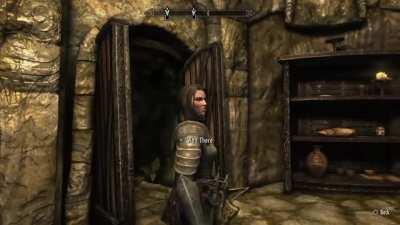 My breton mage has to ask her tall wife to get things off high shelves