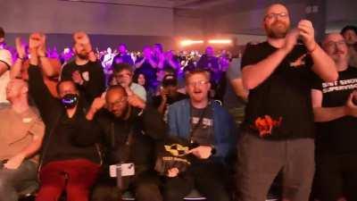 Chris's standing ovation at the end