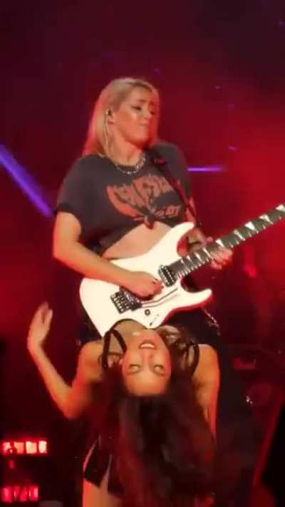 Olivia loves to tease on stage