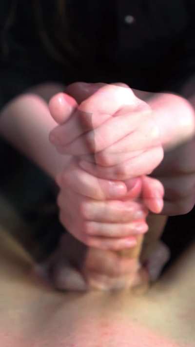 It gets so hard in my hands and I get wet