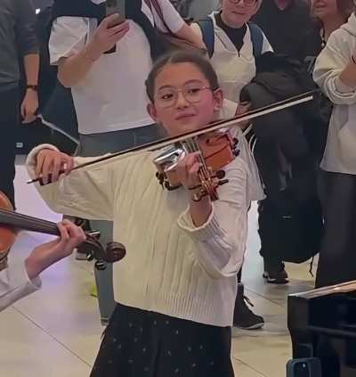 Two girls killing it on the violin